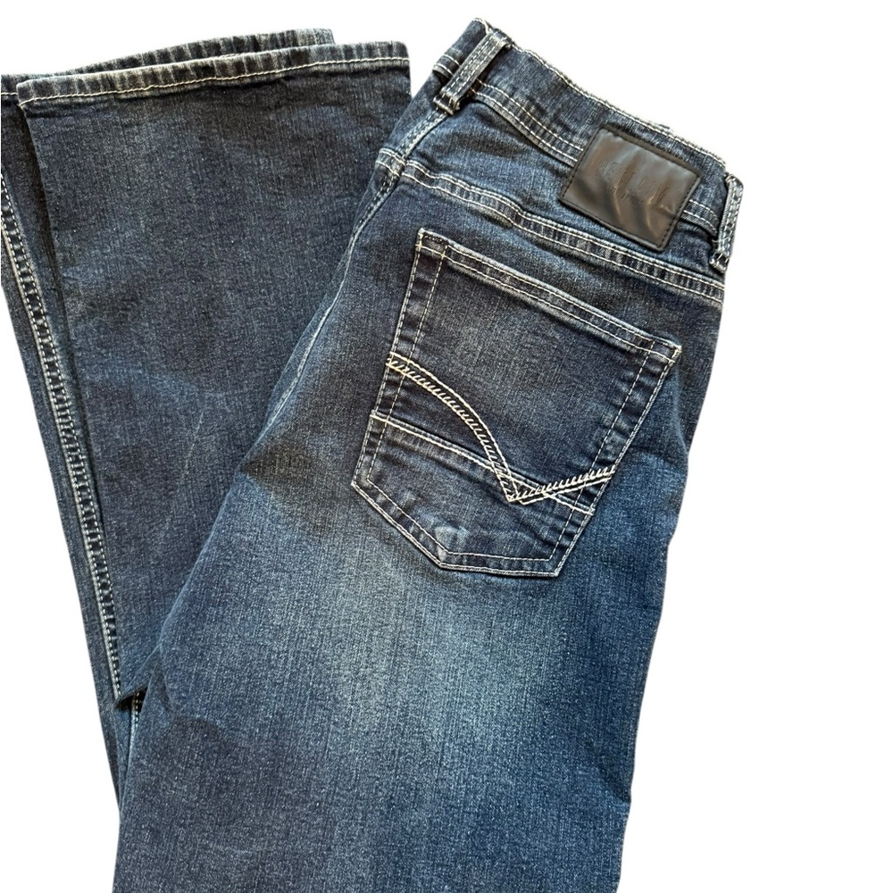 Buckle Men's Dark Blue Bootcut Jeans